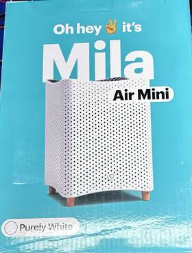 Mmp1ouswhcc Mila Air Mini Smart Home White Purifier With Critter Cuddler H13 Hepa Filter