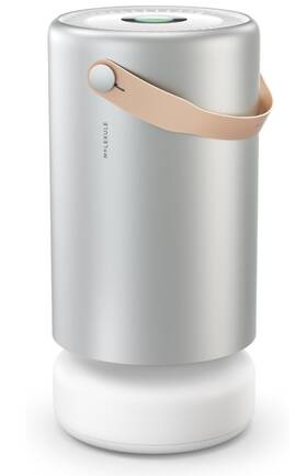 Sq2ph-us Molekule Air Purifier 1000 Sq. Ft. With Peco-hepa Tri-power Filter In Silver