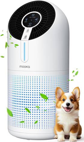 Mooka 214129850341 Air Purifiers Home Large Room Up To 1095ft H13 Hepa Filter Cleaner