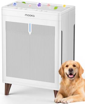 Hkb320f Mooka Air Purifiers For Home Extra Large Room Up To 2800 Ft Double-sided Hep