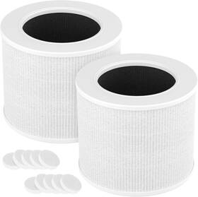 Jaj0619 Nispira 2-pack Core Mini Filter Compatible With Levoit Air Purifie-r 3-in-1 H