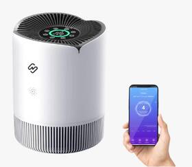 Nivion 615625739688 2024 Bigger Size Smart Air Purifier For Home3in1 Hepa Filter Wifi And App Control