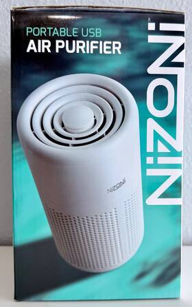 Inv10071 Nizoni New Unopened Box Portable Air Purifier Usb-c Whisper Quiet