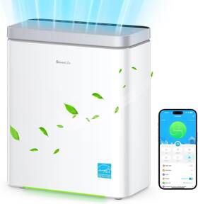 Pm2.5 Nobrand H7124 Smart Air Purifier For Large Home Rooms Covers Up To 1046 Ft