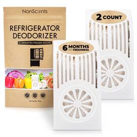 B07kf6w3f4 Nonscents Refrigerator Deodorizer 2 Pack Odor Eliminator Fridge Freezer Activate