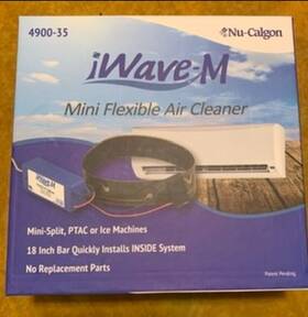 4900-35 Nu-calgon Iwave-m Mini Flexible Air Cleaner New In Box