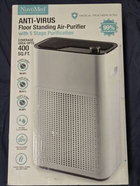 0934 Nuvo Nuvomed Anti-virus Floor Standing Air-purifier With 5 Stage Purfication New