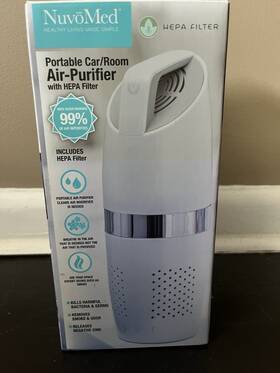 378192 Nuvo Nuvomed Portable Air Purifier With Hepa Filter