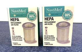 Aphf-6 Nuvomed Paf-12/0806 2 -nuvomed Hepa Replacement Air Filters For Portable Purifier Aphf-6/0723