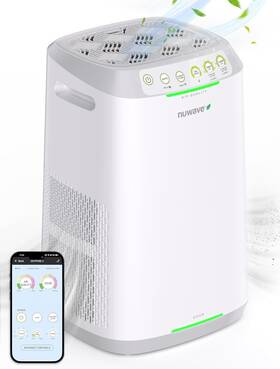 47351 Nuwave Air Purifiers For Home Large Room Washable And Reusable Bio Guard Filter