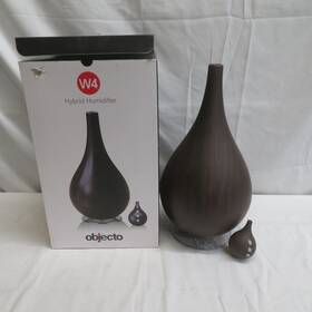 Hw27-9dk Objecto Dark Grain W4 Hybrid Humidifier With Aromatherapy