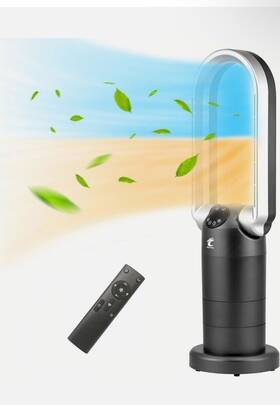 1500w Ocean Loong Ab01h Bladeless Heater Fan And Air Purifier 29 Inch Gray By Model