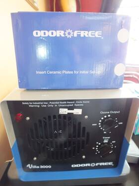 35k1ao Odorfree Villa 3000 Ozone Odor Removing Generator Sq Ft Black/blue