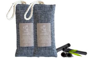 Ohmega 658238749736 100% Natural Bamboo Charcoal Deodoriser Chemical Free Air Freshener Absorbs