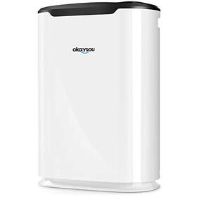 Okaysou 609832853756 Air Purifiers For Home Large Bed Room Ultra Duo 3 Filters - White