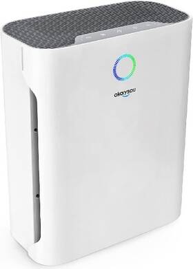 718-h13 Okaysou Apollo 718 Air Purifier For Large Room. H13 True Hepa Filter White