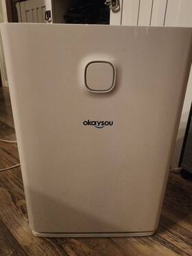 Airmax10l Okaysou Pro Smart Pm2.5 Monitor H13 True Hepa Air Purifier White Works