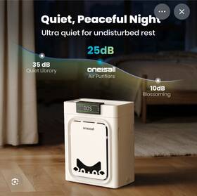 Pp02 Oneisall New Air Purifier For Home Pets With Double-sided Inlet Large Room