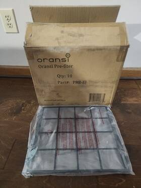 Oransi 855824002675 9 X Genuine Pre-ej Pre-filter Hepafor Air Purifier - New