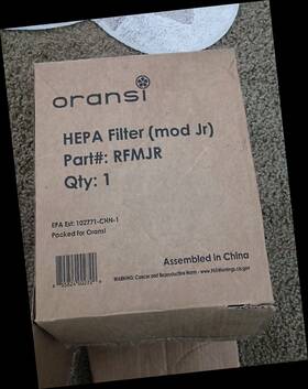 Oransi 855824002705 Two Mod Hepa Replacement Air Purifying Filter Rfmd
