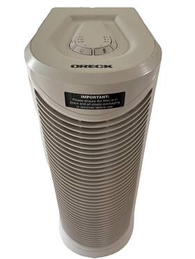 Wk17500qpc Oreck Air Tower Purifier With Hepa Filtration Cream Slightly Used