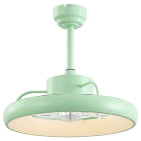 Air8002c Oval Air Air8002 20 Inch 7 Blade Smart Switchable White Led Fandelier - Mint