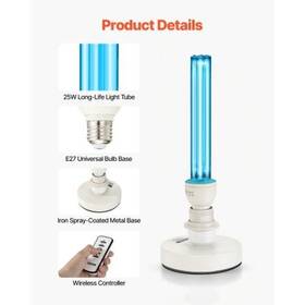 Ozone 197988878346 Uv Light 25w Ultraviolet Lamp With Purifier Portable Uvc
