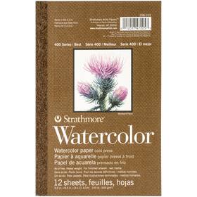 298103 Pacon Strathmore Watercolor Paper Pad 5.5 Inch X8.5 -12 Sheets