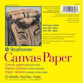 310600 Pacon Strathmore Canvas Paper Pad 6 Inch X6 -10 Sheets