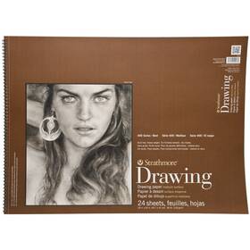 400800 Pacon Strathmore Medium Drawing Spiral Paper Pad 18 Inch X24 -24 Sheets