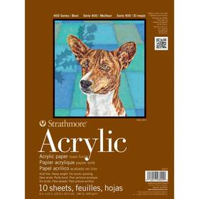 430900 Pacon Strathmore Acrylic Paper Pad 9 Inch X12 -10 Sheets