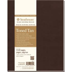 62481700 Pacon Strathmore Toned Sketch Softcover Journal 7.75 Inch X9.75 -tan 56 Sheets