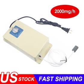 Paddsun 883148448848 New 2000mg/h Ozone Generator Machine Air Water Sterilizer Purifier Time Swithch