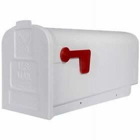 Pl101w0201 Parsons Post-mount Mailbox Medium White Plastic
