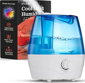 Pe-1907 Peach Street Cool Mist Humidifiers For Bedroom - 2.2l Water Tank Baby Office Quiet Blue