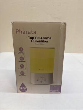 10052 Pharata Humidifiers For Bedroom Baby 3.5l Top Fill Air Home White