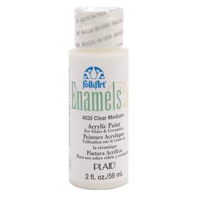 2oz-transparent Plaid Craft 40-4035 Folkart Enamel Paint Medium