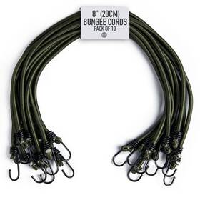 Pluvios 055864000005 - Heavy Duty Bungee Cords With Hooks 10 Pack Choice Of Sizes