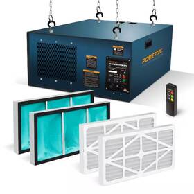 1060  Powertec 313114723704 3-speed Remote Controlled Air Filtration Systems 655/875/1060 Cfm With Extra R