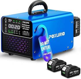 Kf100346-02 Poxurio Powerful Portable Cordless Ozone Generator - 1 000 000mg/h 10 Sq-ft