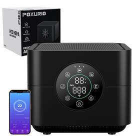 Kf370087-02 Poxurio Air Purifiers For Home Bedroom 8 In 1 H13 Hepa Purifier With Pm2.5 Displ