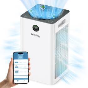 Priestley B0cw18j19t Air Purifiers For Home Large Room Up To 1500 Sq Ft Smart Control