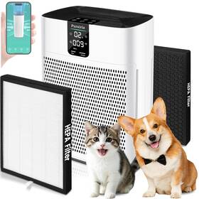 2400 Purairia 754272292655 Air Purifier For Home Bedroom Large Room Up To Ft Hepa 15d