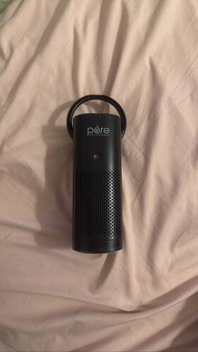 Pure Enrichment 810051610437 Purezone Mini Portable Hepa Air Purifier Black