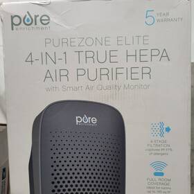 Pure Enrichment 817387024112 Purezone Elite 4 In 1 True Hepa Air Filter Purifier Tower Graphite