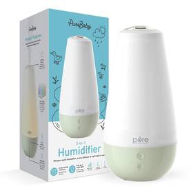 Pure Enrichment 817387028622 Purebaby 3-in-1 Whisper-quiet Humidifier Whisper Green