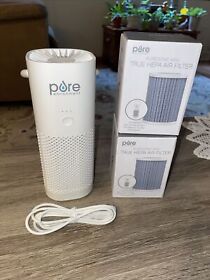 Pure Zone Enrichment Mini Portable True Hepa Air Filter Purifier With 3 Filters
