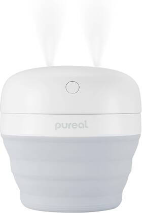 Pmh-500 Pureal Foldable Mini Humidifier 500ml Portable Small Cool Mist For Up Gray