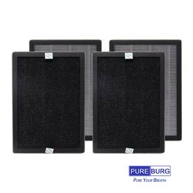 Jf260-replace Pureburg Jf260 Filter Compatible With Jafanda Air Purifiers 4 Filters