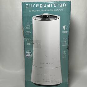 Pureguardian 817624013398 90-hour 1.6 Gallon Top Fill Cool Mist Ultrasonic White New Other